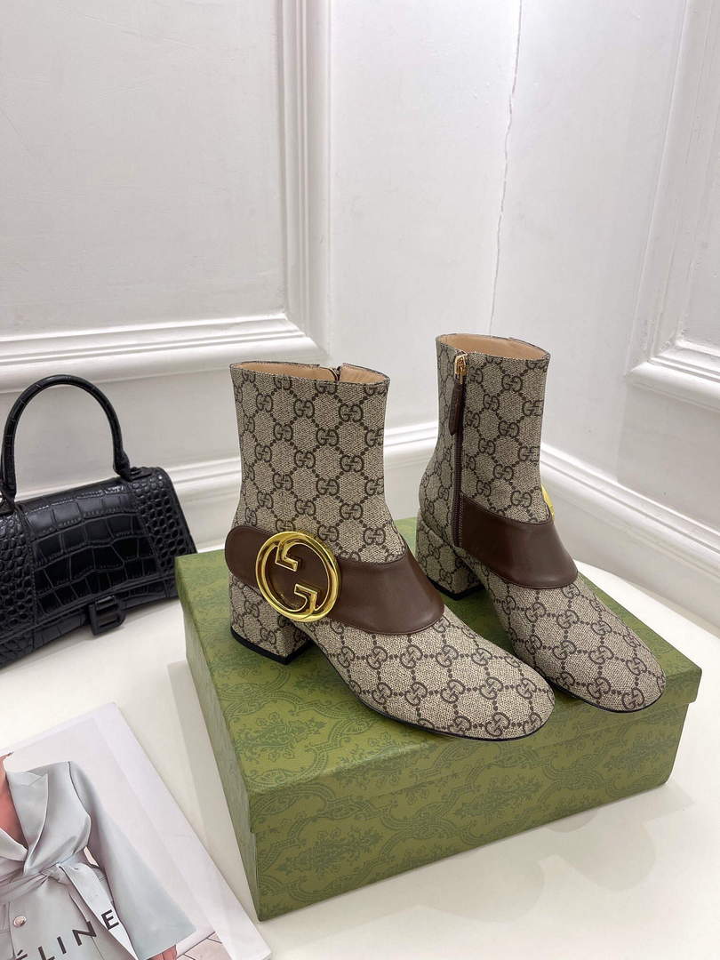 Gucci 701706 Blondie Women's Ankle Boot G60035 - 35 - View 1