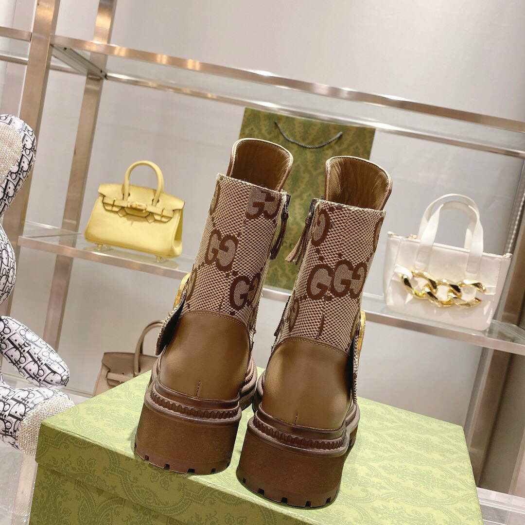 Gucci 701708 Women's Blondie Ankle Boot G60040 - 35 - View 8
