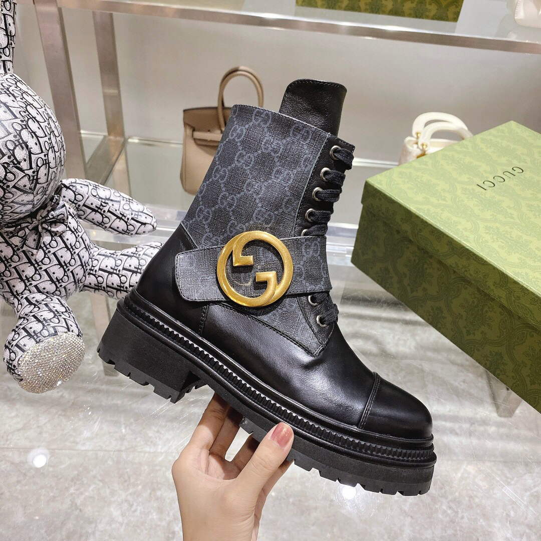 Gucci 701708 Women's Blondie Ankle Boot G60041 - 35 - View 1