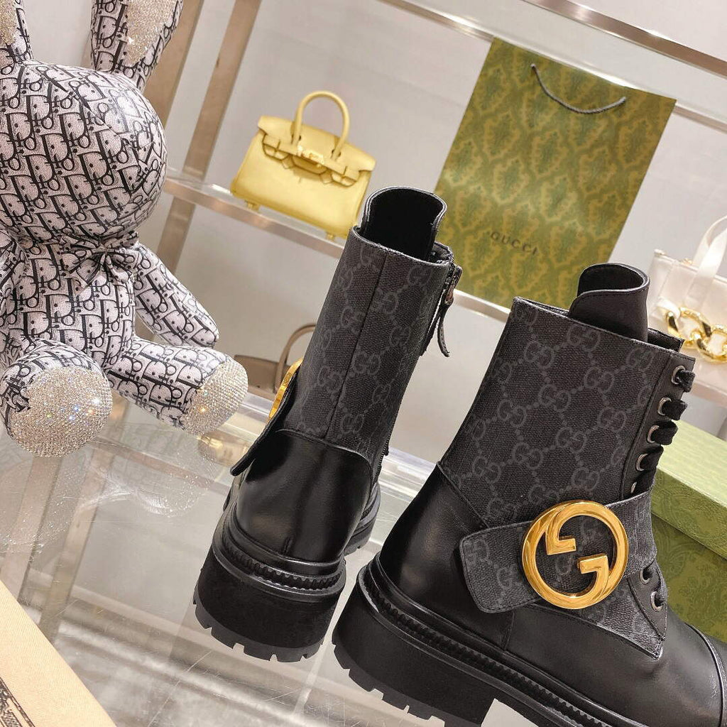 Gucci 701708 Women's Blondie Ankle Boot G60041