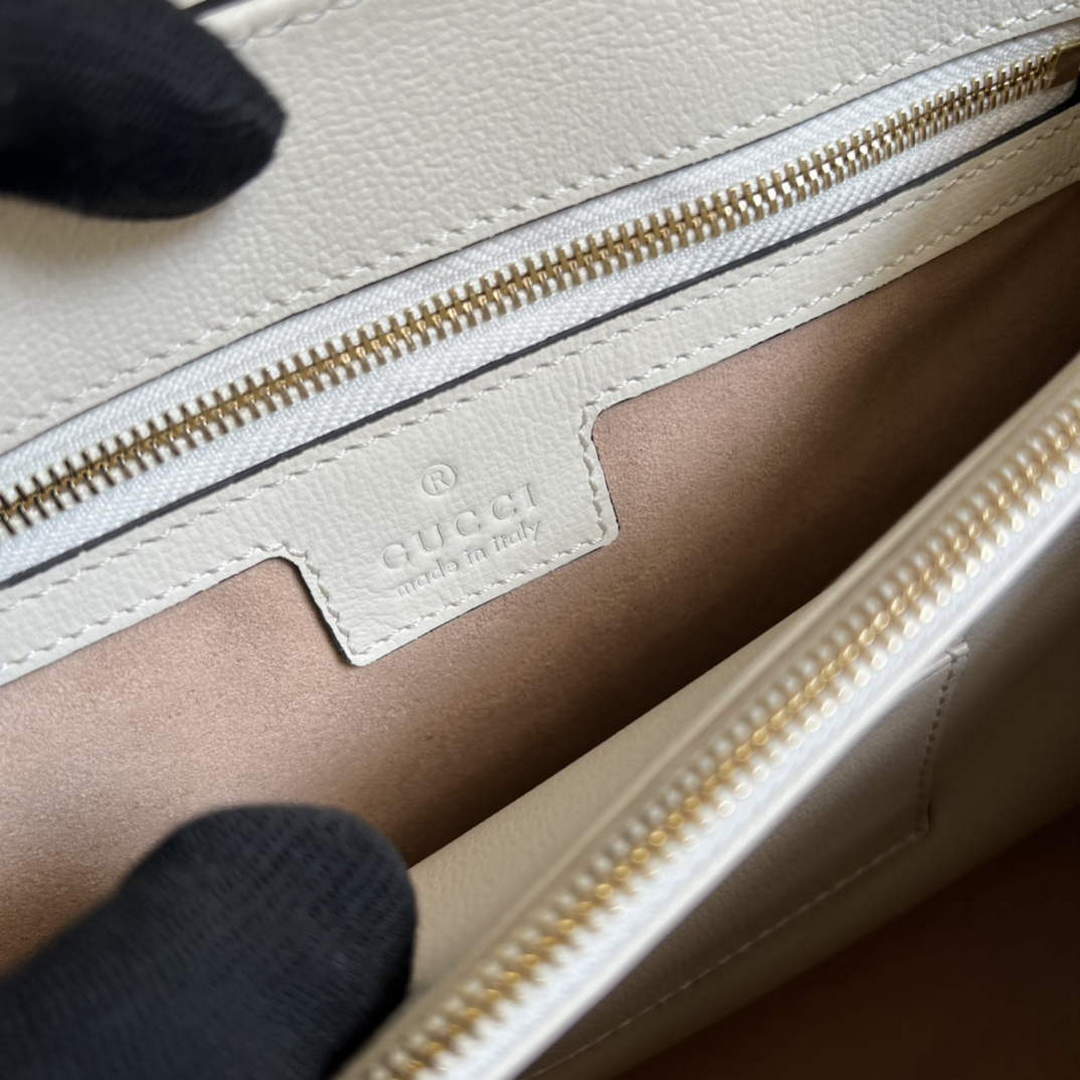 Gucci 702049 Horsebit 1955 Medium Bag White - Default Title - View 9