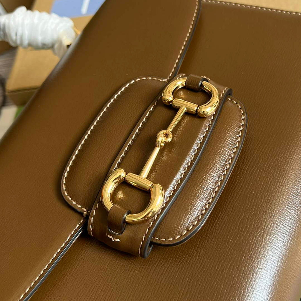 Gucci 702049 Horsebit 1955 Medium Bag Brown