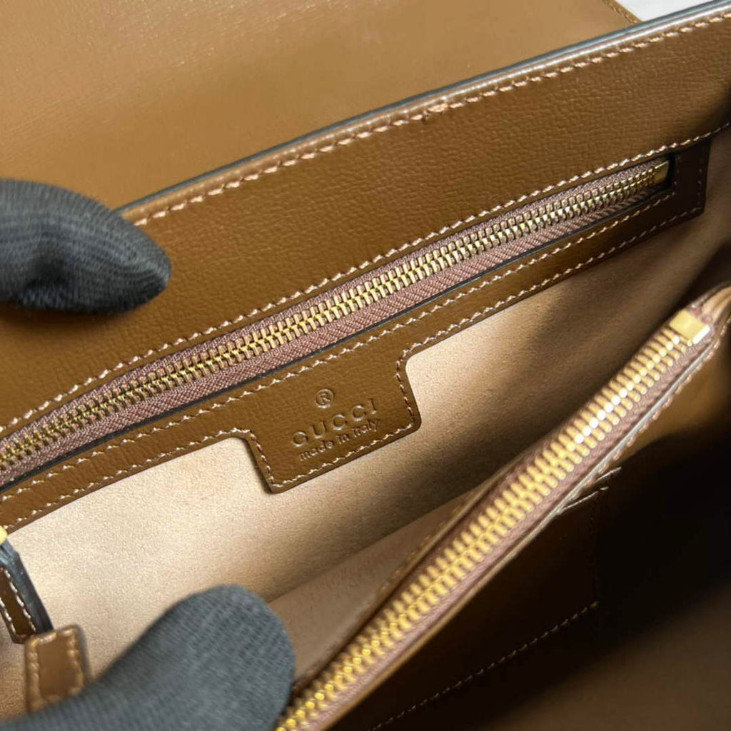 Gucci 702049 Horsebit 1955 Medium Bag Brown