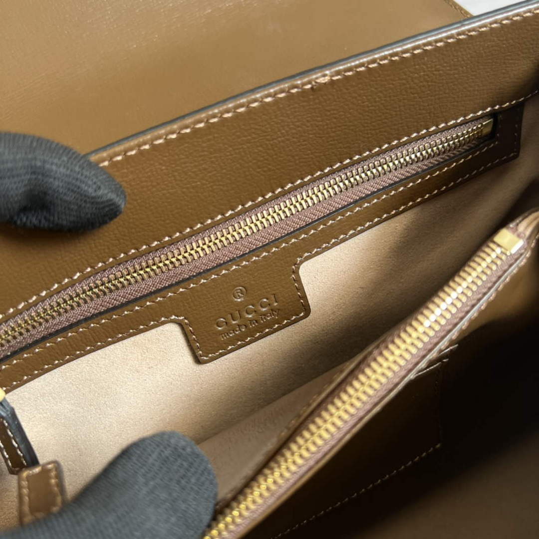 Gucci 702049 Horsebit 1955 Medium Bag Brown - Default Title - View 9