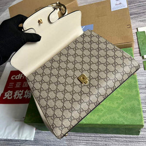 Gucci 702049 Horsebit 1955 Medium Bag Beige White - Default Title - View 8