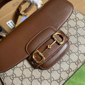 Gucci 702049 Horsebit 1955 Medium Bag Beige Brown - Default Title - View 5