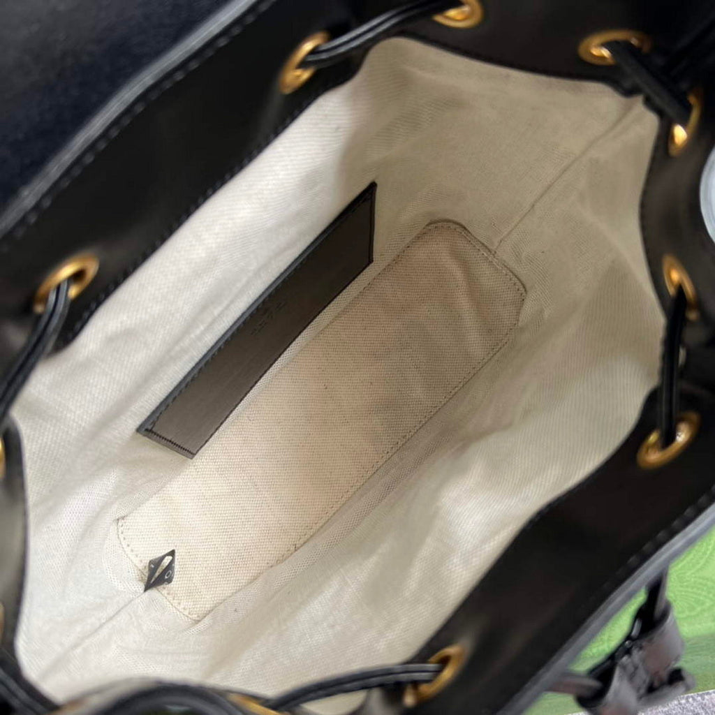 Gucci 702101 Bamboo backpack Black