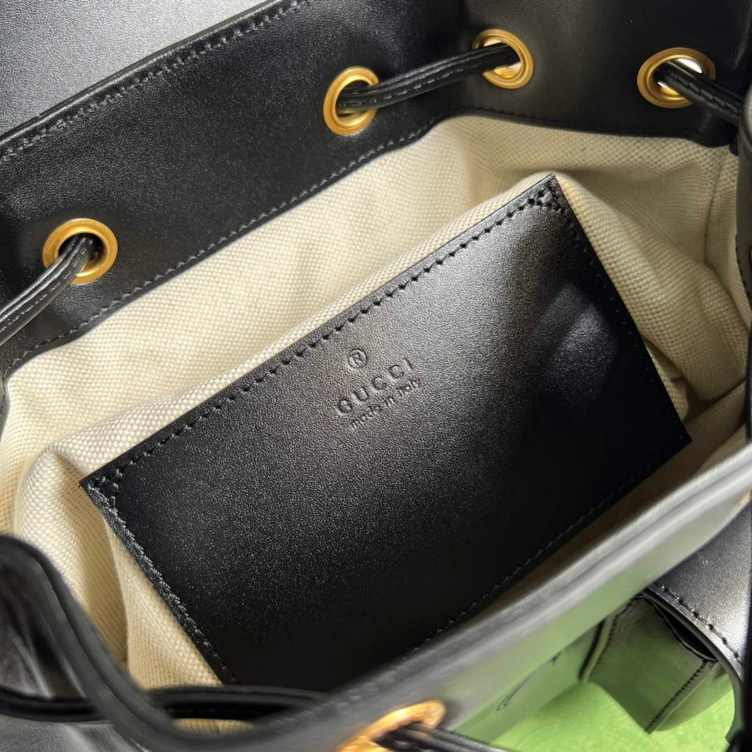 Gucci 702101 Bamboo backpack Black