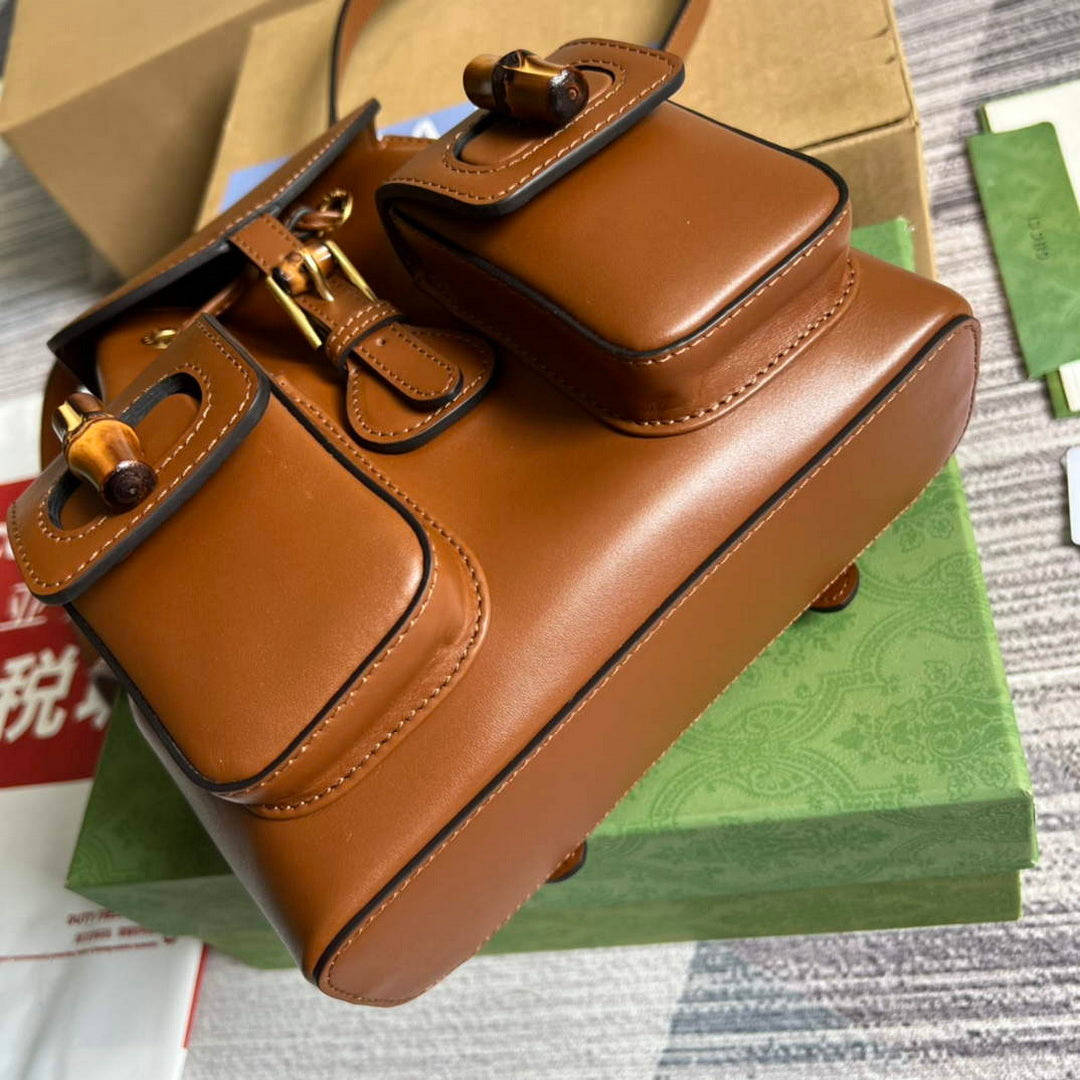 Gucci 702101 Bamboo backpack Brown - Default Title - View 6