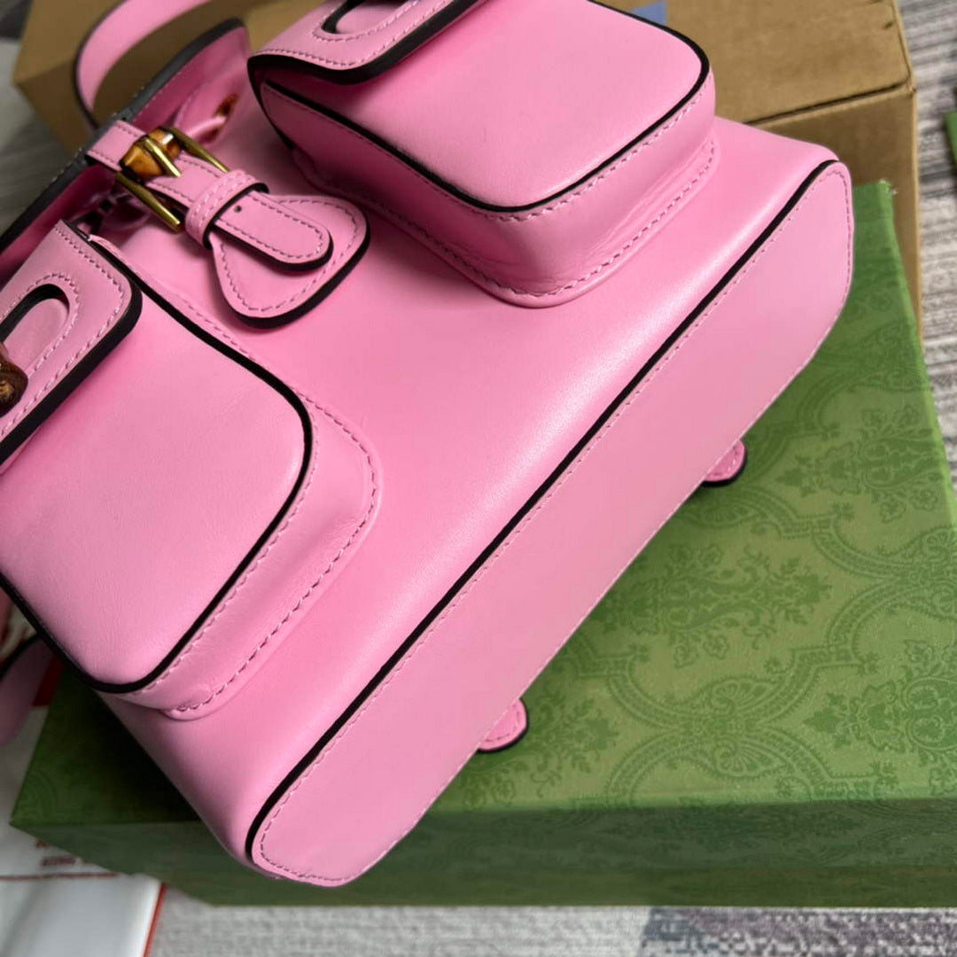 Gucci 702101 Bamboo backpack Pink - Default Title - View 4