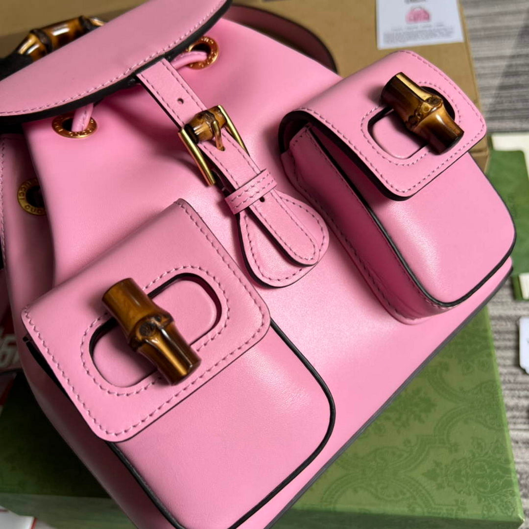 Gucci 702101 Bamboo backpack Pink - Default Title - View 6