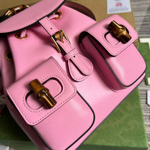 Gucci 702101 Bamboo backpack Pink - Default Title - View 6