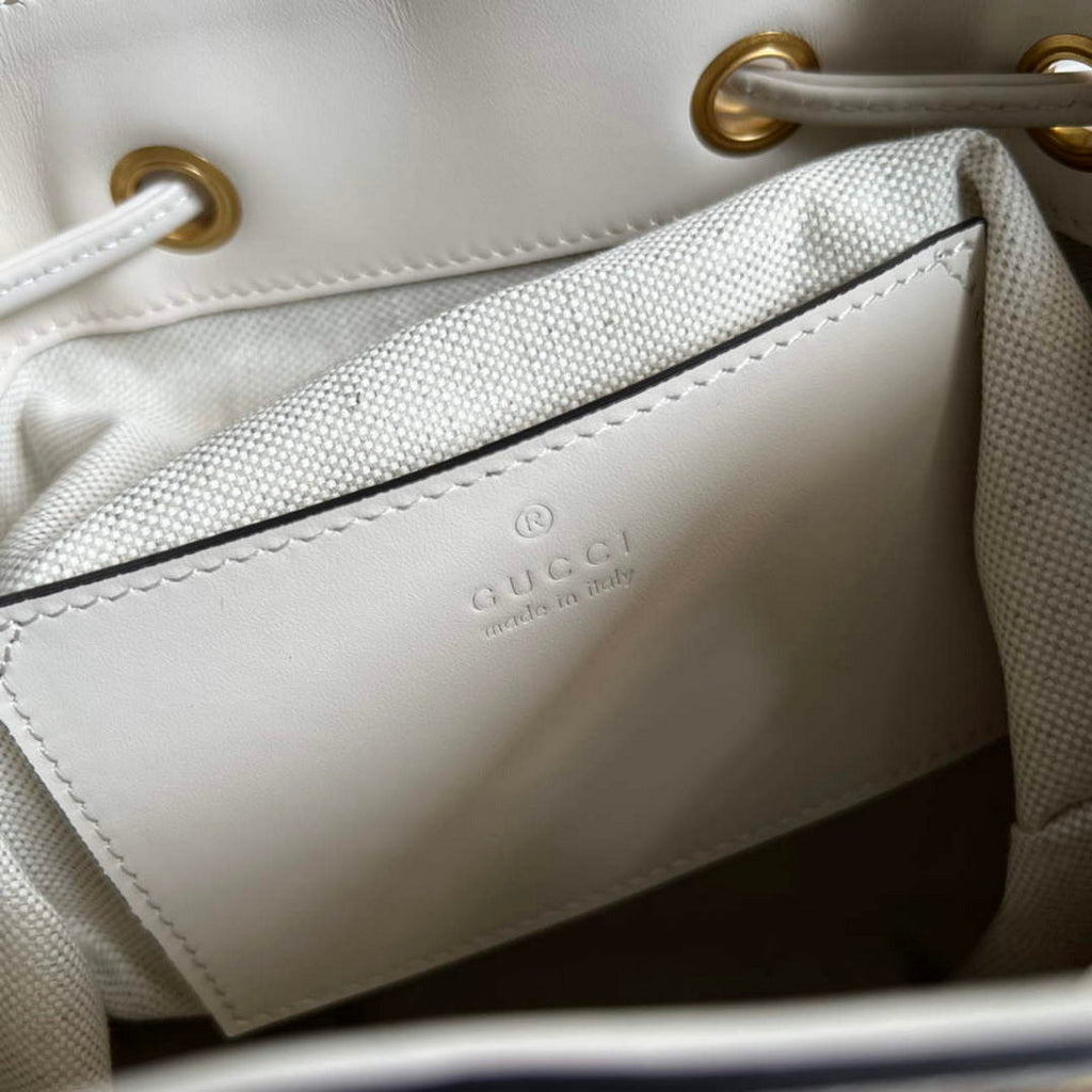 Gucci 702101 Bamboo backpack white