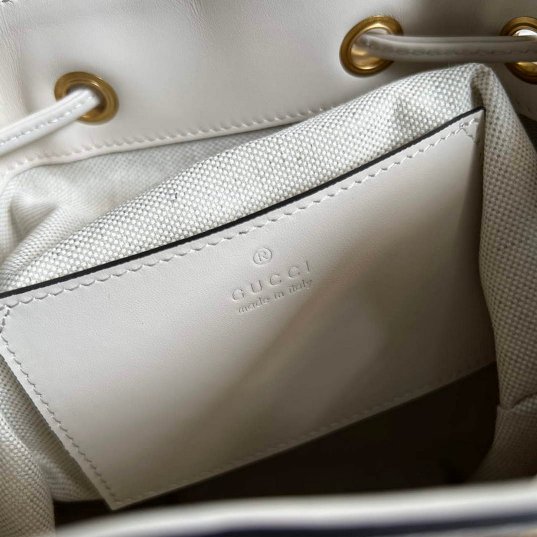 Gucci 702101 Bamboo backpack white