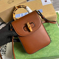 Gucci 702106 Bamboo Mini Handbag Brown - Default Title - View 1