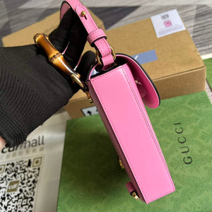 Gucci 702106 Bamboo Mini Handbag Pink - Default Title - View 4