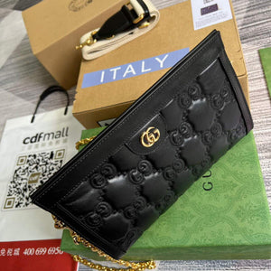Gucci 702200 GG matelass¨¦ leather shoulder bag Black - Default Title - View 7