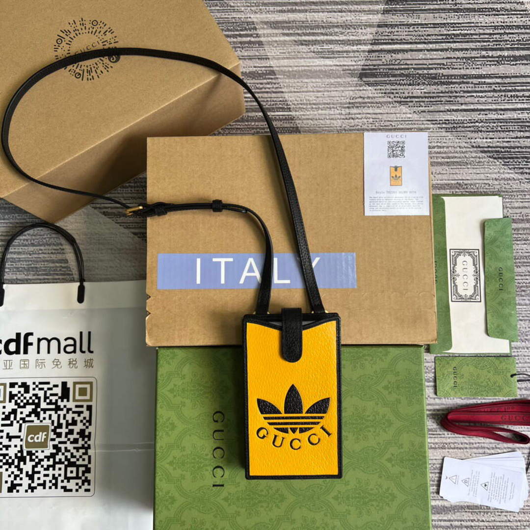 Gucci 702203 Adidas x Gucci phone case Yellow