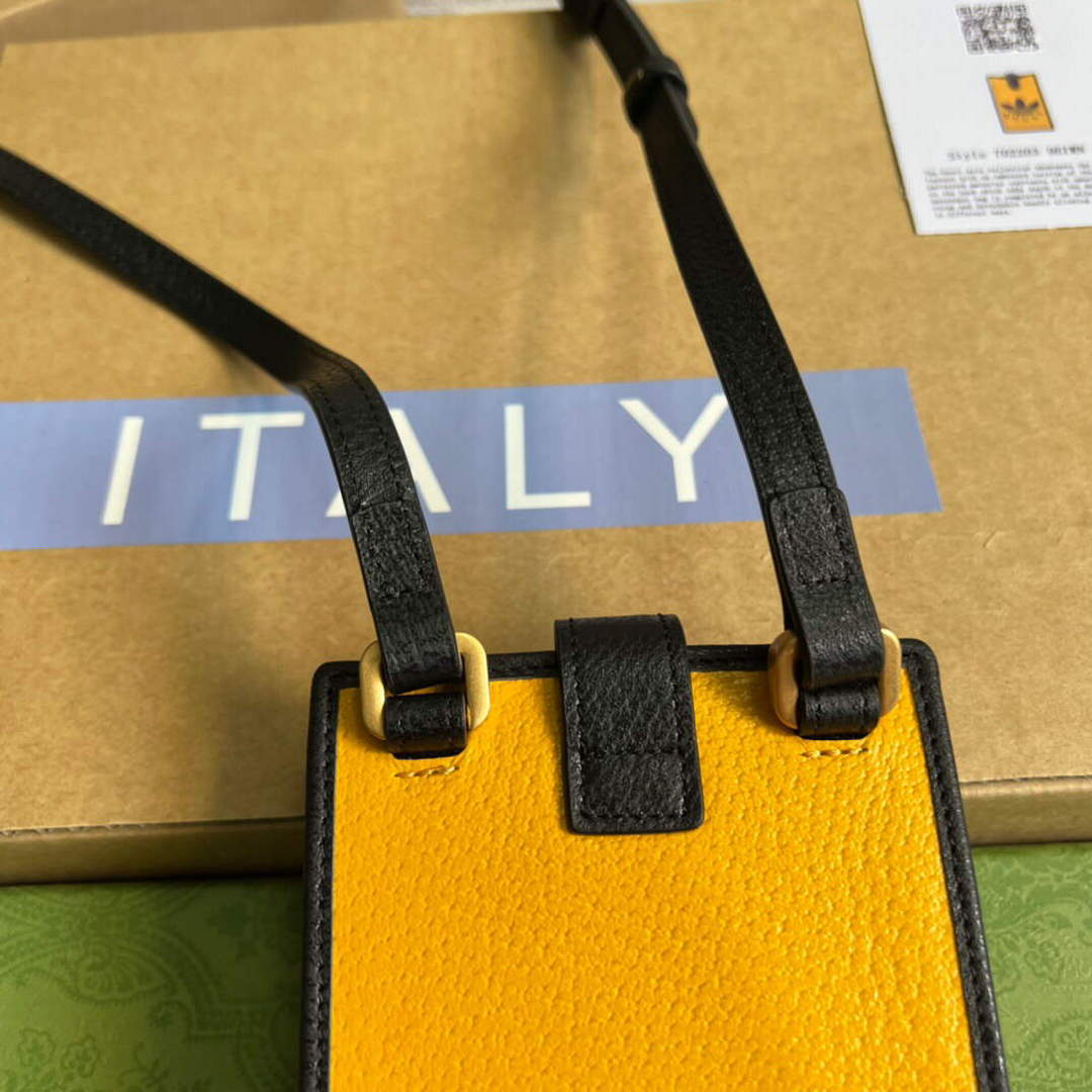 Gucci 702203 Adidas x Gucci phone case Yellow