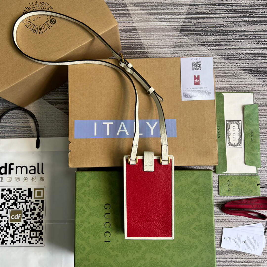 Gucci 702203 Adidas x Gucci phone case Red