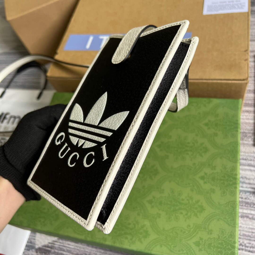 Gucci 702203 Adidas x Gucci phone case Black