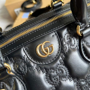 Gucci 702242 GG matelass¨¦ leather shoulder bag Black - Default Title - View 5