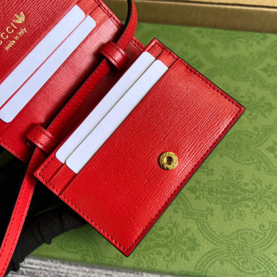 Gucci 702248 Adidas x Gucci card case with Horsebit - Default Title - View 8