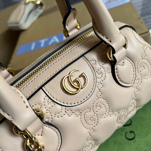 Gucci 702251 GG matelass¨¦ leather top handle bag Beige - Default Title - View 7