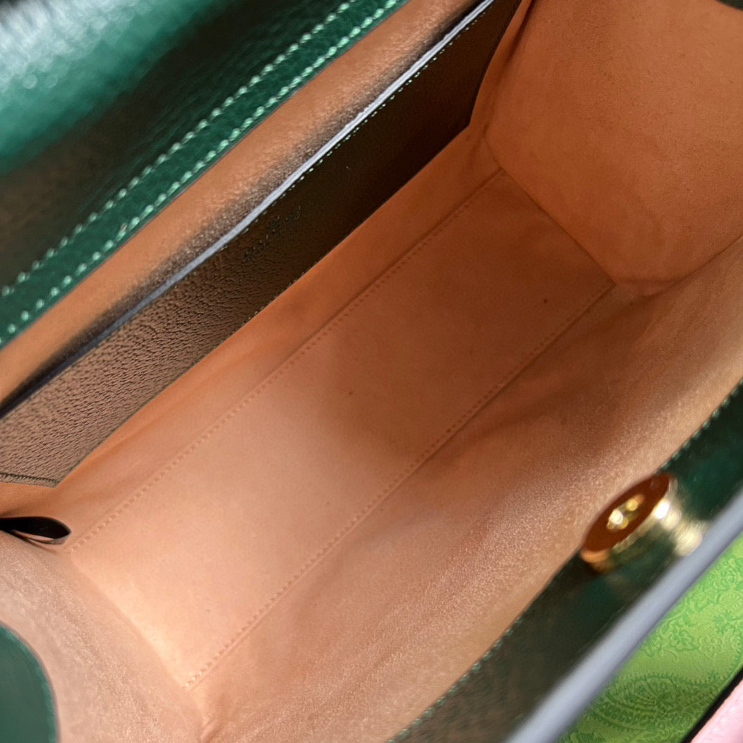 Gucci 702721 Diana Small Tote Bag Green leather