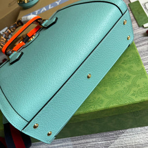 Gucci 702721 Diana Small Tote Bag Light blue leather - Default Title - View 7