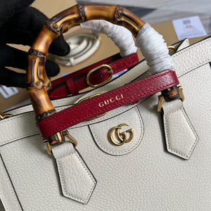 Gucci 702721 Diana Small Tote Bag White leather - Default Title - View 5