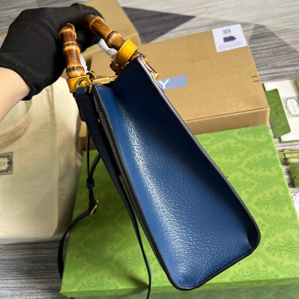 Gucci 702721 Gucci Diana Small Tote Bag Blue