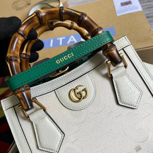 Gucci 702732 Diana Mini Tote Bag White - Default Title - View 6