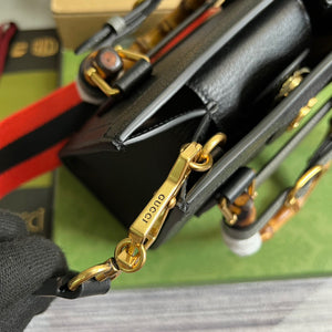 Gucci 702732 Gucci Diana Mini Tote Bag Black leather - Default Title - View 8