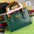 Gucci 702732 Diana Mini Tote Bag Green leather - Default Title - View 1