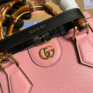 Gucci 702732 Gucci Diana Mini Tote Bag Pink leather - Default Title - View 6