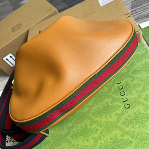Gucci 702823 Gucci Attache large shoulder bag Dark orange - Default Title - View 6