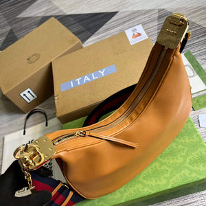 Gucci 702823 Gucci Attache large shoulder bag Dark orange - Default Title - View 7