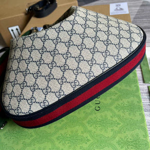 Gucci 702823 Gucci Attache large shoulder bag Beige and blue - Default Title - View 5
