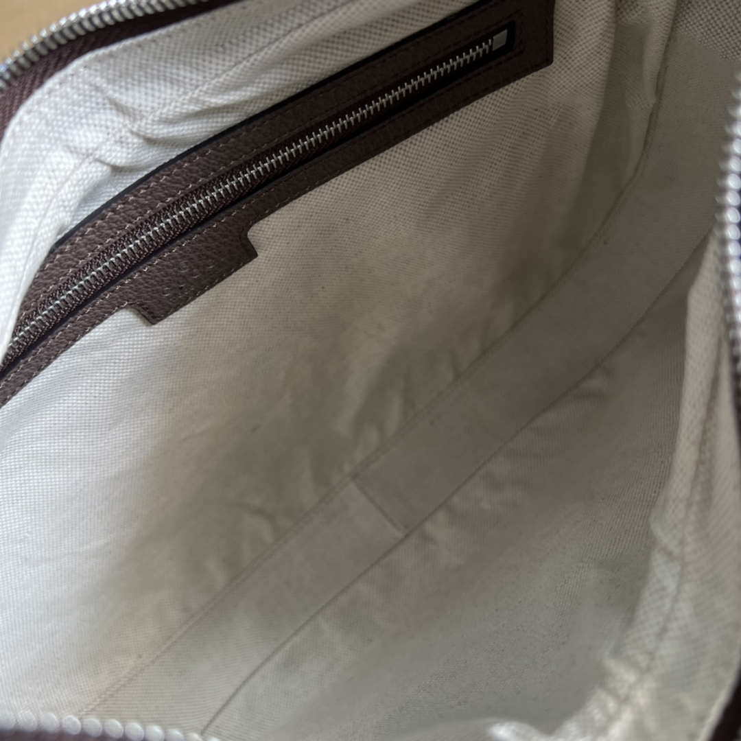 Gucci 702823 Gucci Attache large shoulder bag Beige and ebony - Default Title - View 8