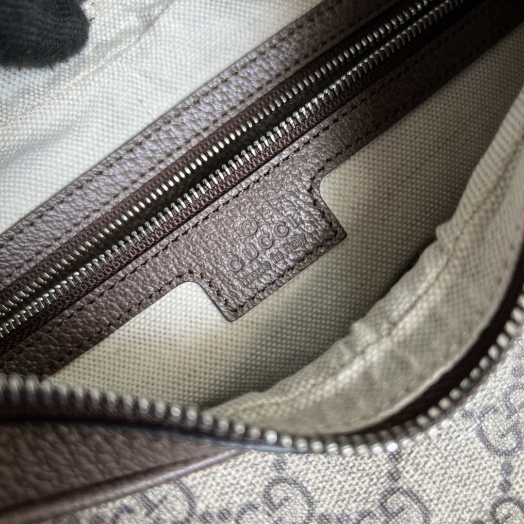 Gucci 702823 Gucci Attache large shoulder bag Beige and ebony - Default Title - View 9