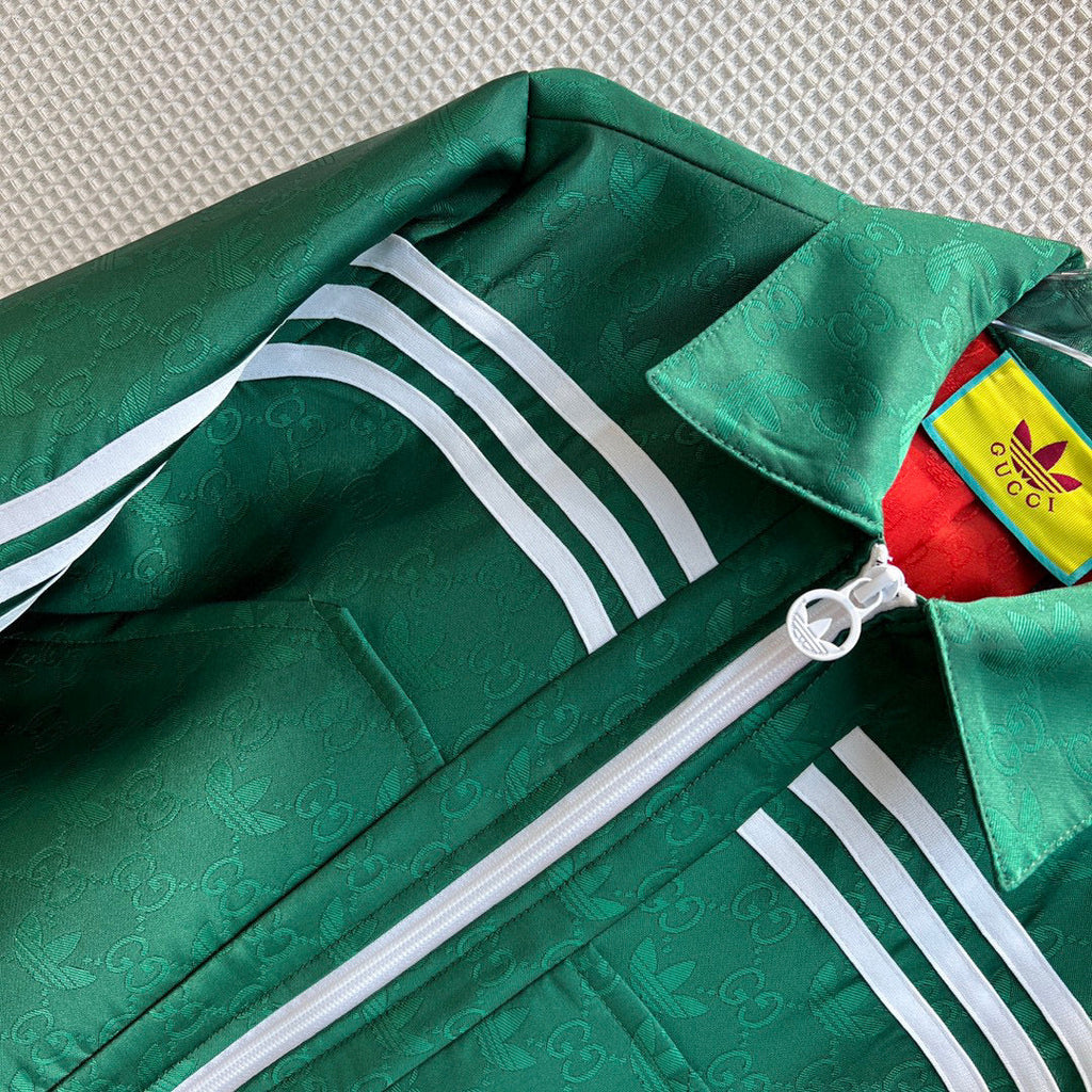 Gucci 702986 adidas x Gucci jacquard jacket for women