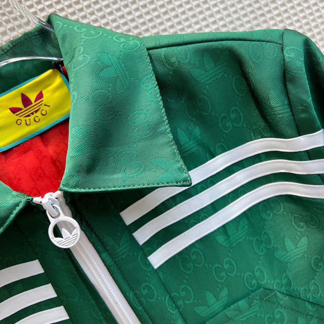 Gucci 702986 adidas x Gucci jacquard jacket for women