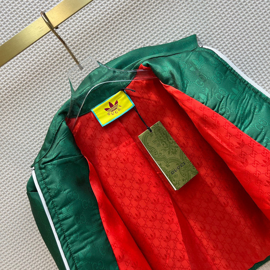 Gucci 702986 adidas x Gucci jacquard jacket for women