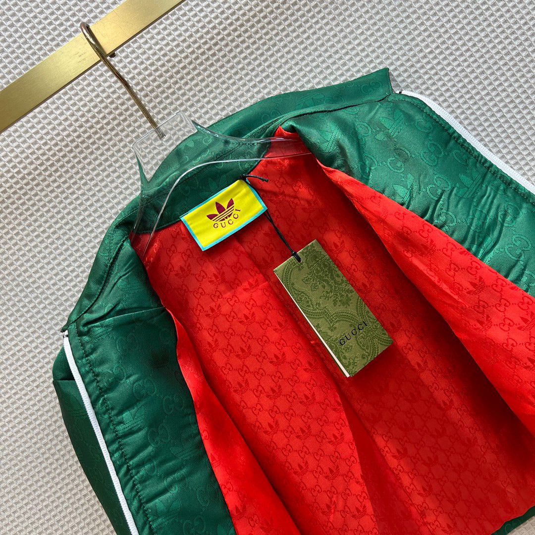 Gucci 702986 adidas x Gucci jacquard jacket for women