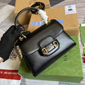 Gucci 703848 Gucci Horsebit 1955 Mini Bag Black - Default Title - View 1