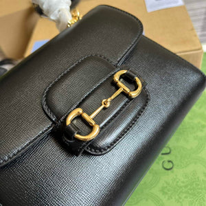 Gucci 703848 Gucci Horsebit 1955 Mini Bag Black - Default Title - View 5