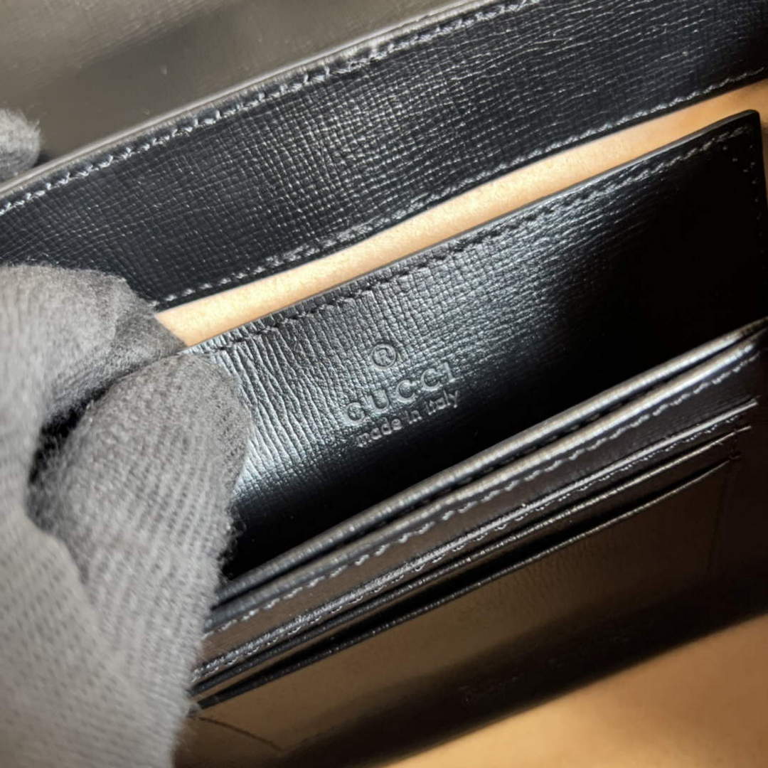 Gucci 703848 Gucci Horsebit 1955 Mini Bag Black - Default Title - View 9
