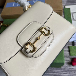 Gucci 703848 Gucci Horsebit 1955 Mini Bag White - Default Title - View 5
