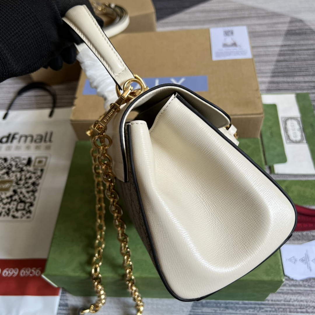 Gucci 703848 Gucci Horsebit 1955 Mini Bag Beige White - Default Title - View 4